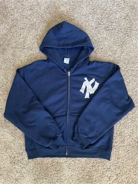 Akimbo Navy Hooded Zip Jacket